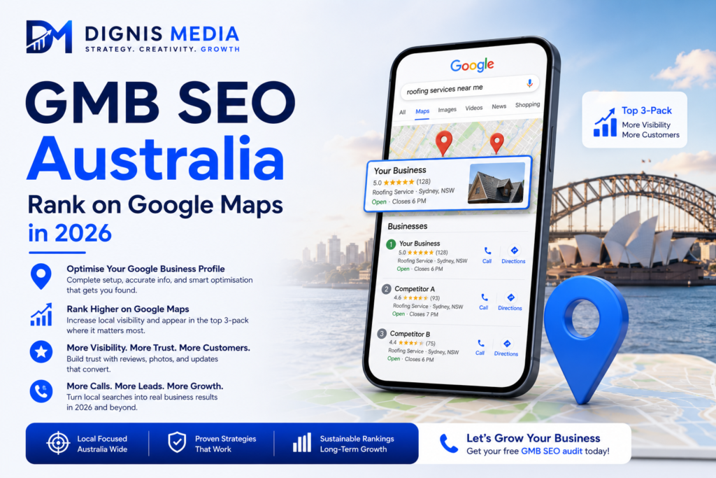 gmb seo australia google maps ranking local 3-pack 2026 - Dignis Media