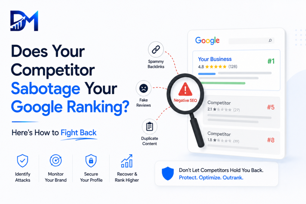 competitor sabotaging your google ranking fix 2026, Dignis Media