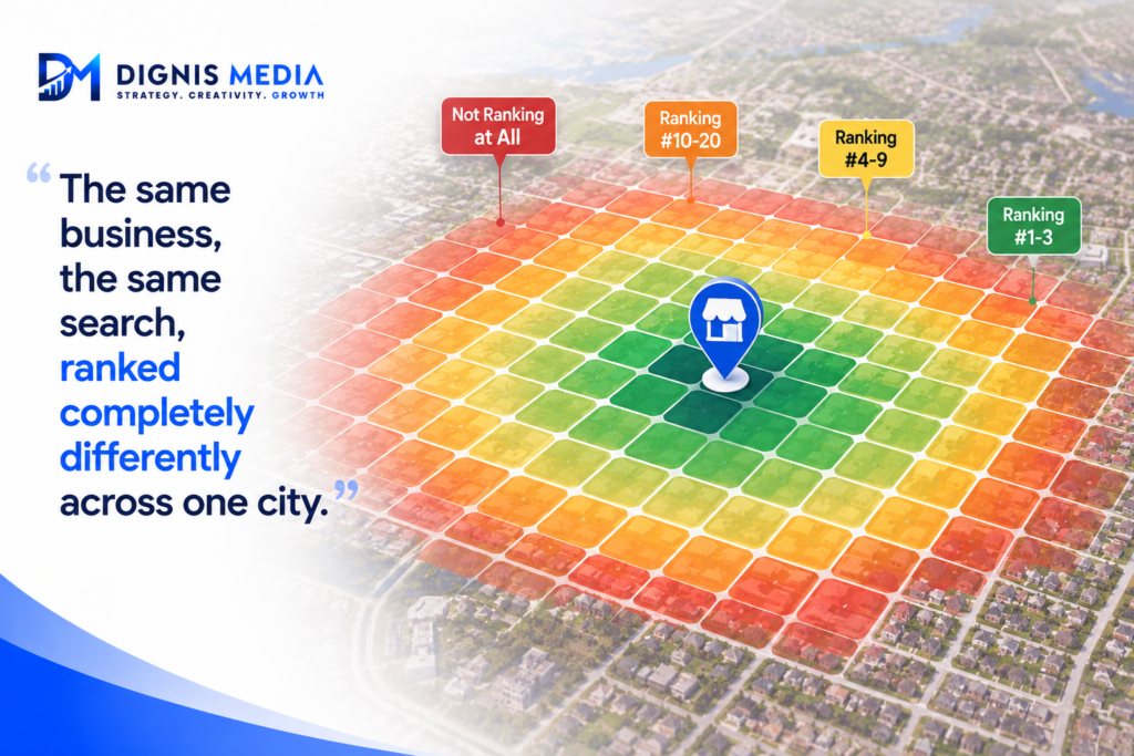 google maps ranking australia heat map by suburb 2026, Dignis Media