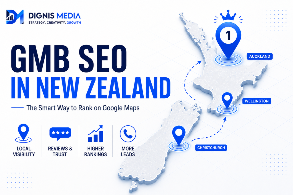 gmb seo new zealand google maps ranking 2026, Dignis Media
